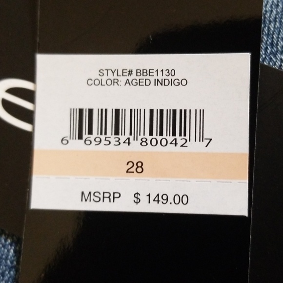 bebe Jeans rhinestone pockets NWT - Picture 8 of 8